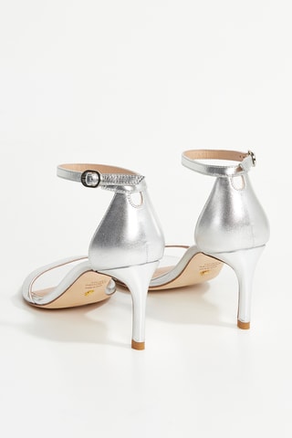 Sandales en cuir de chèvre Nunakedstraight - Argenté