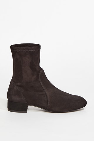 Bottines en cuir de chèvre Odetta - Noir