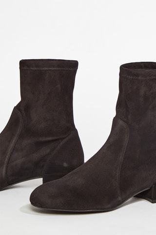 Bottines en cuir de chèvre Odetta - Noir