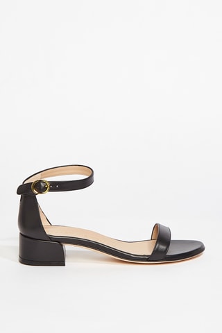 Sandales à talons en cuir de veau Nudistjune - Noir