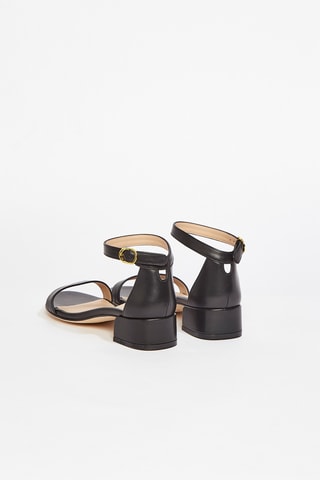 Sandales à talons en cuir de veau Nudistjune - Noir