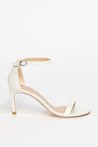 Sandales à talons en cuir Nunakedstraight - Blanc