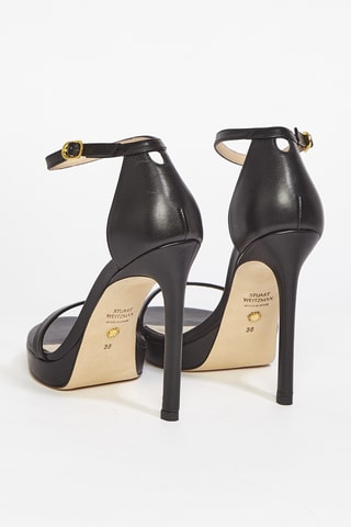 Sandales à talons en cuir Nudist Disco - Noir