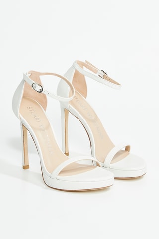 Sandales à talons en cuir Nudist Disco - Blanc