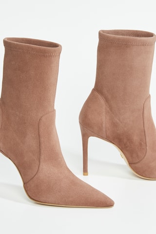 Bottines en cuir de chèvre Stuart - Taupe