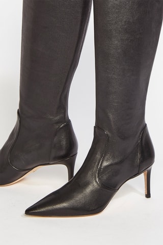Bottines en cuir d’agneau Stuart - Noir