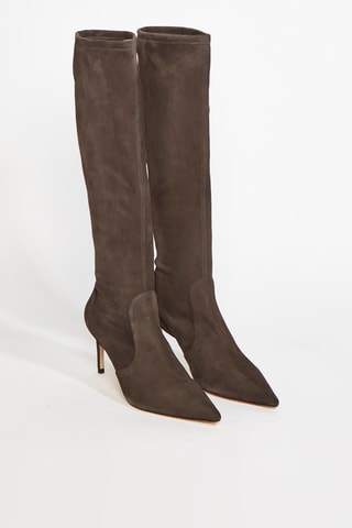 Bottes en cuir de chèvre Stuart - Gris