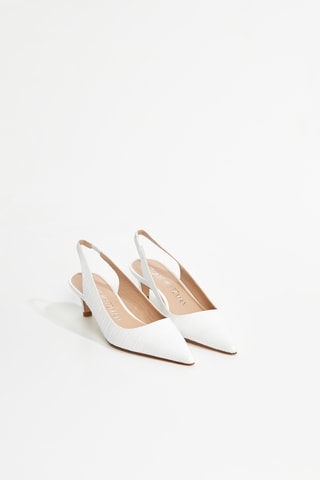 Escarpins en cuir Stuart - Blanc