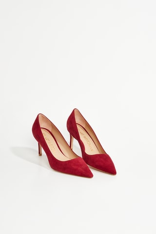 Escarpins en cuir de chèvre Stuart - Rouge