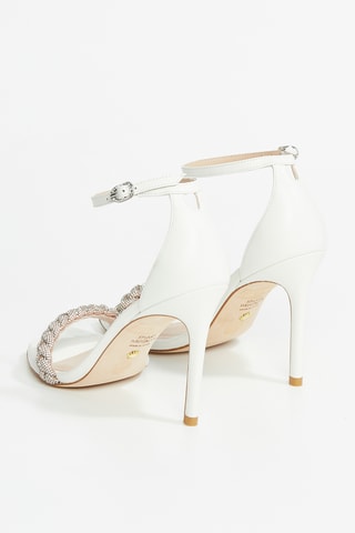 Sandales à talons en cuir d’agneau Nudistcurve - Blanc