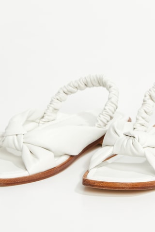 Sandales en cuir d’agneau  Playa - Blanc