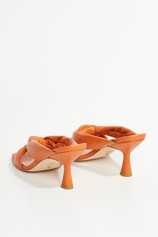 Mules à talons en cuir d’agneau Playa - Marron