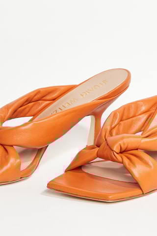 Mules à talons en cuir d’agneau Playa - Marron