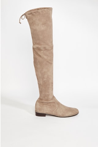 Bottes en cuir de chèvre nubuck Lowland - Beige