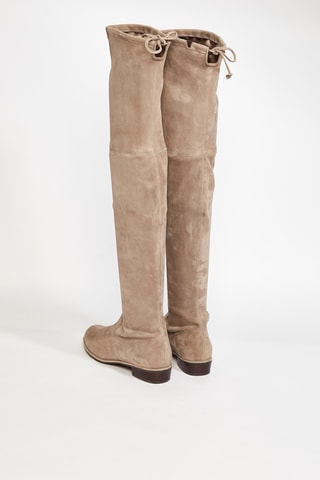 Bottes en cuir de chèvre nubuck Lowland - Beige