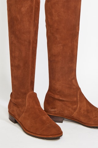 Cuissardes en cuir de chèvre Lowland - Camel