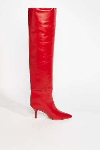 Cuissardes en cuir Millie - Rouge