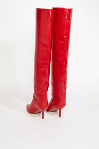 Cuissardes en cuir Millie - Rouge