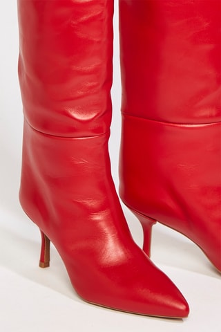 Cuissardes en cuir Millie - Rouge