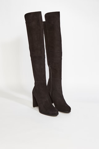 Bottines en cuir de chèvre Alljill - Noir