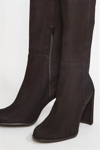 Bottines en cuir de chèvre Alljill - Noir