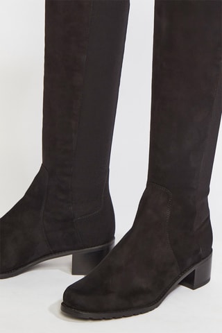 Bottes en cuir de chèvre nubuck Reserve - Noir