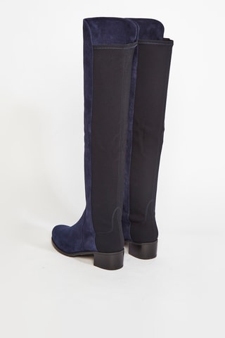 Bottes en cuir de chèvre Reserve - Bleu foncé