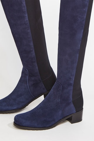 Bottes en cuir de chèvre Reserve - Bleu foncé