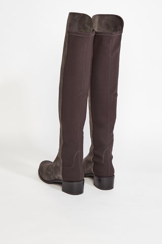 Cuissardes en cuir de chèvre Reserve - Taupe