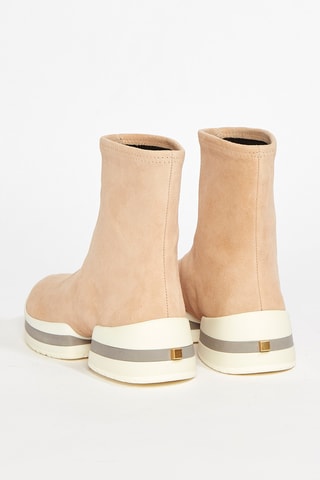 Baskets montantes en cuir Bootie - Rose