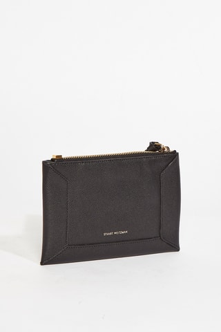 Pochette en cuir Evie - Noir