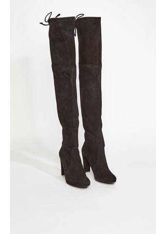 Cuissardes en cuir de chèvre Highland - Noir