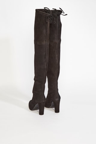 Cuissardes en cuir de chèvre Highland - Noir