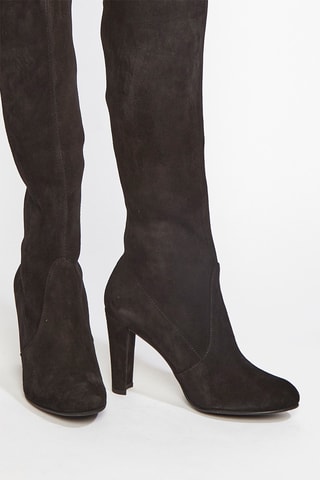 Cuissardes en cuir de chèvre Highland - Noir