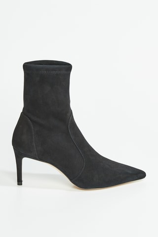 Bottines en cuir de chèvre 75 Strbootie - Noir