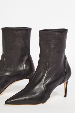 Bottines en cuir d’agneau Stuart - Noir
