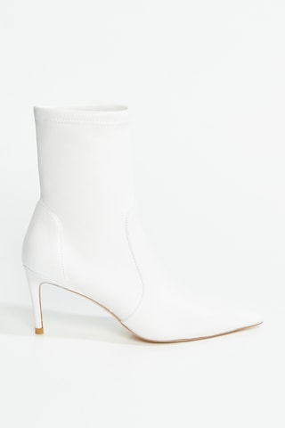 Bottines en cuir d’agneau Stuart - Blanc