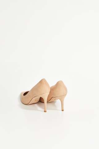 Escarpins en cuir de chèvre nubuck Stuart - Beige