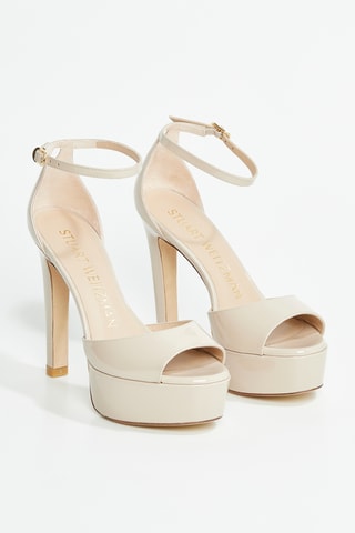 Sandales en cuir de veau Discoplatform - Ecru