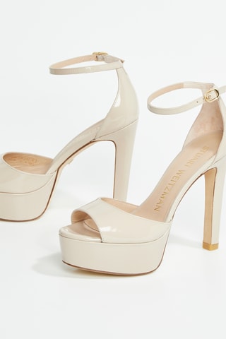 Sandales en cuir de veau Discoplatform - Ecru