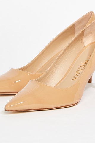 Escarpins en cuir de veau verni Stuart - Beige