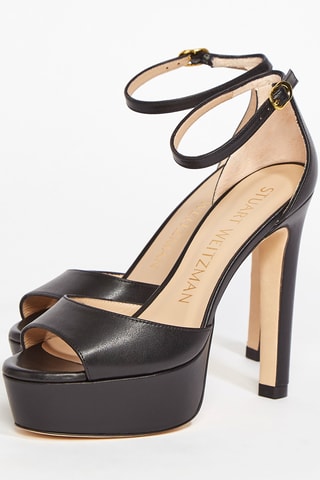 Sandales en cuir de veau Discoplatform - Noir