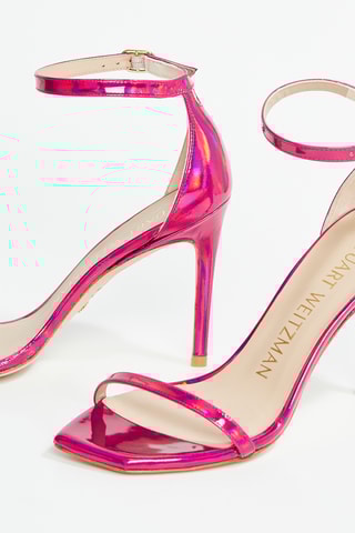 Sandales à talons vernies Nudistcurve - Fuchsia