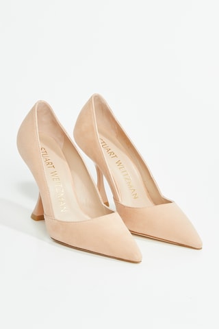 Escarpins en cuir de chèvre Xcurve - Beige clair
