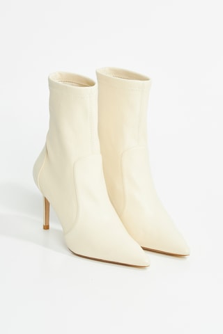 Bottines en cuir d’agneau Stuart - Ecru