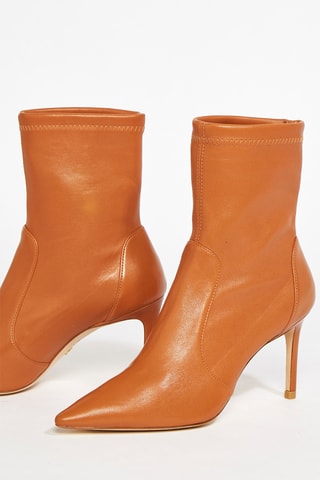 Bottines en cuir de chèvre Stuart - Camel