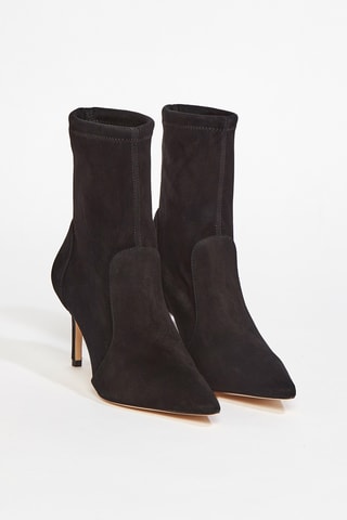 Bottines en cuir de chèvre Stuart - Noir