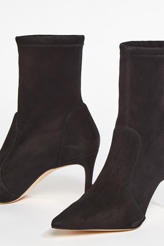 Bottines en cuir de chèvre Stuart - Noir