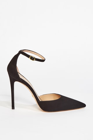 Sandales à talons en cuir de chèvre Stuart - Noir