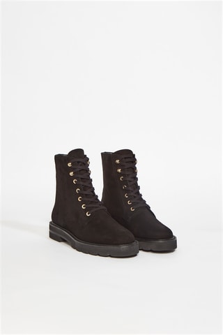 Bottines en cuir de chèvre Mila - Noir